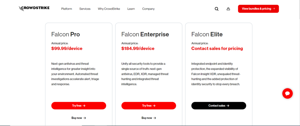 CrowdStrike Falcon Go PRICING